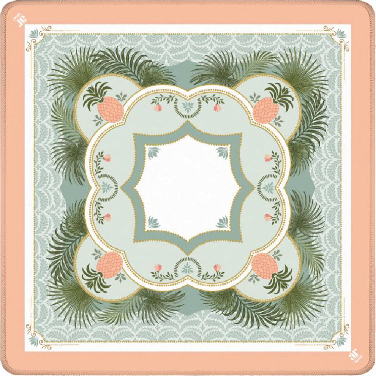 Pineapple Palms Mahjong Mat