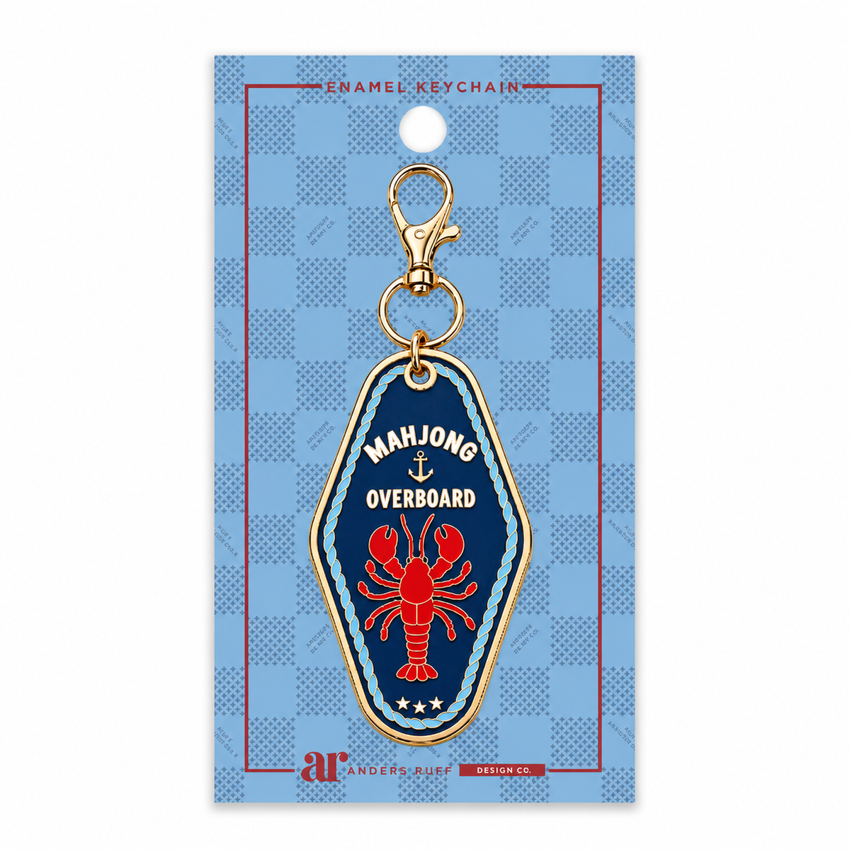 Mahj Overboard Keychain Charm