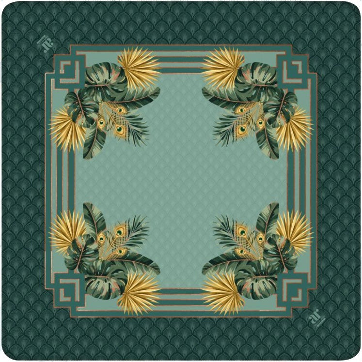 Midnight Peacock Mahjong Mat