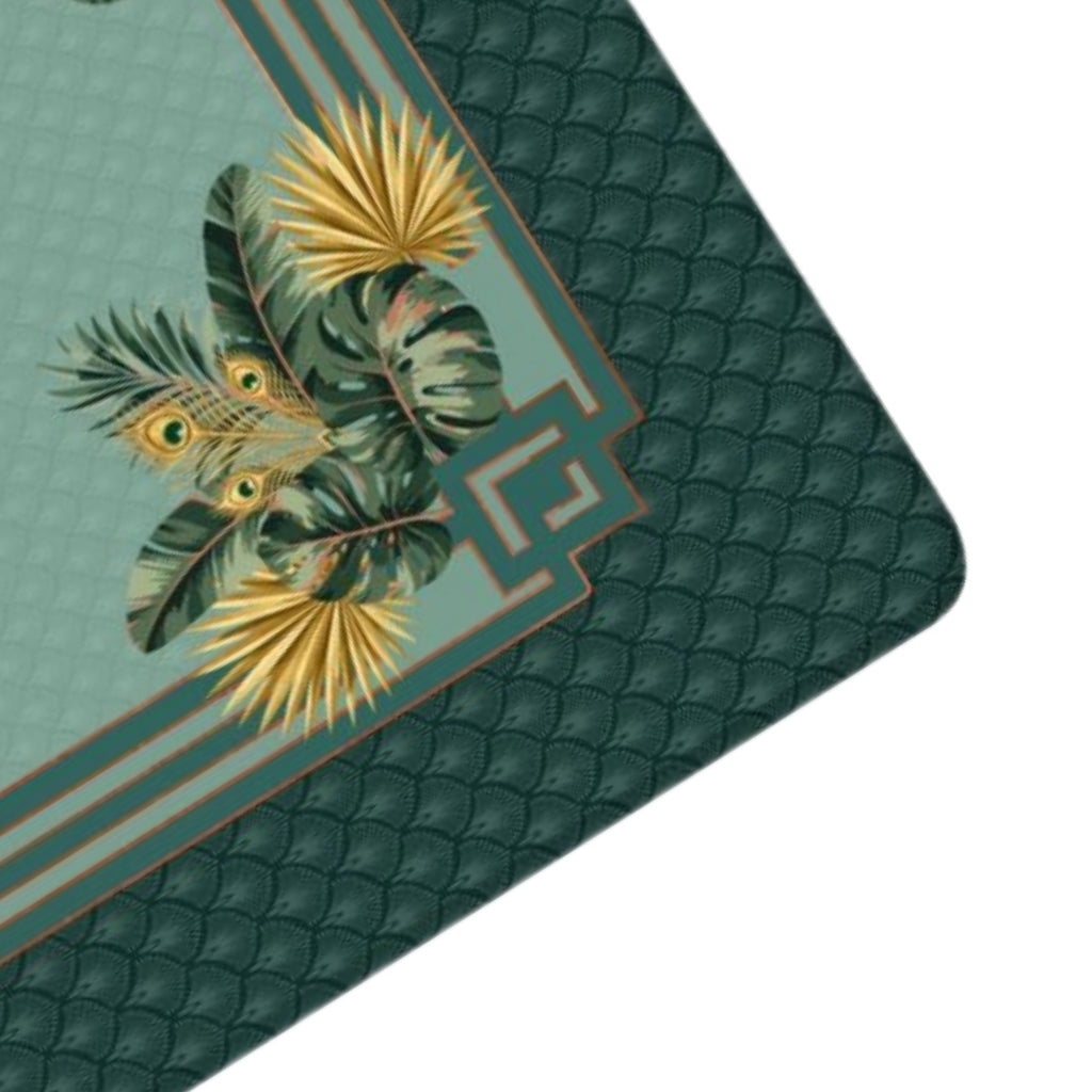 Midnight Peacock Mahjong Mat