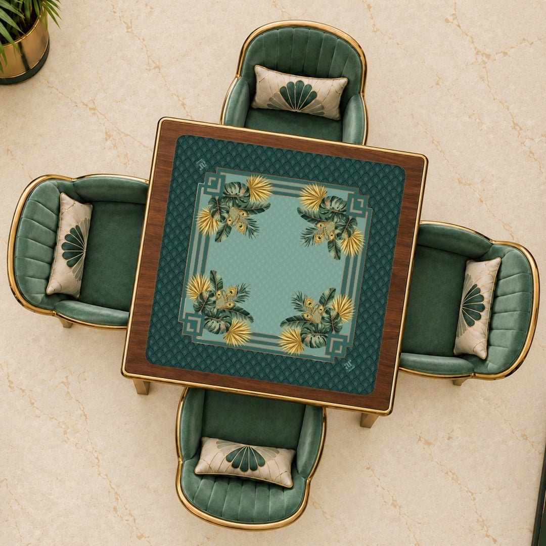 Midnight Peacock Mahjong Mat