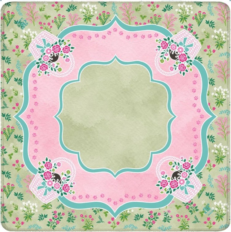 Paws in the Garden Mahjong Mat