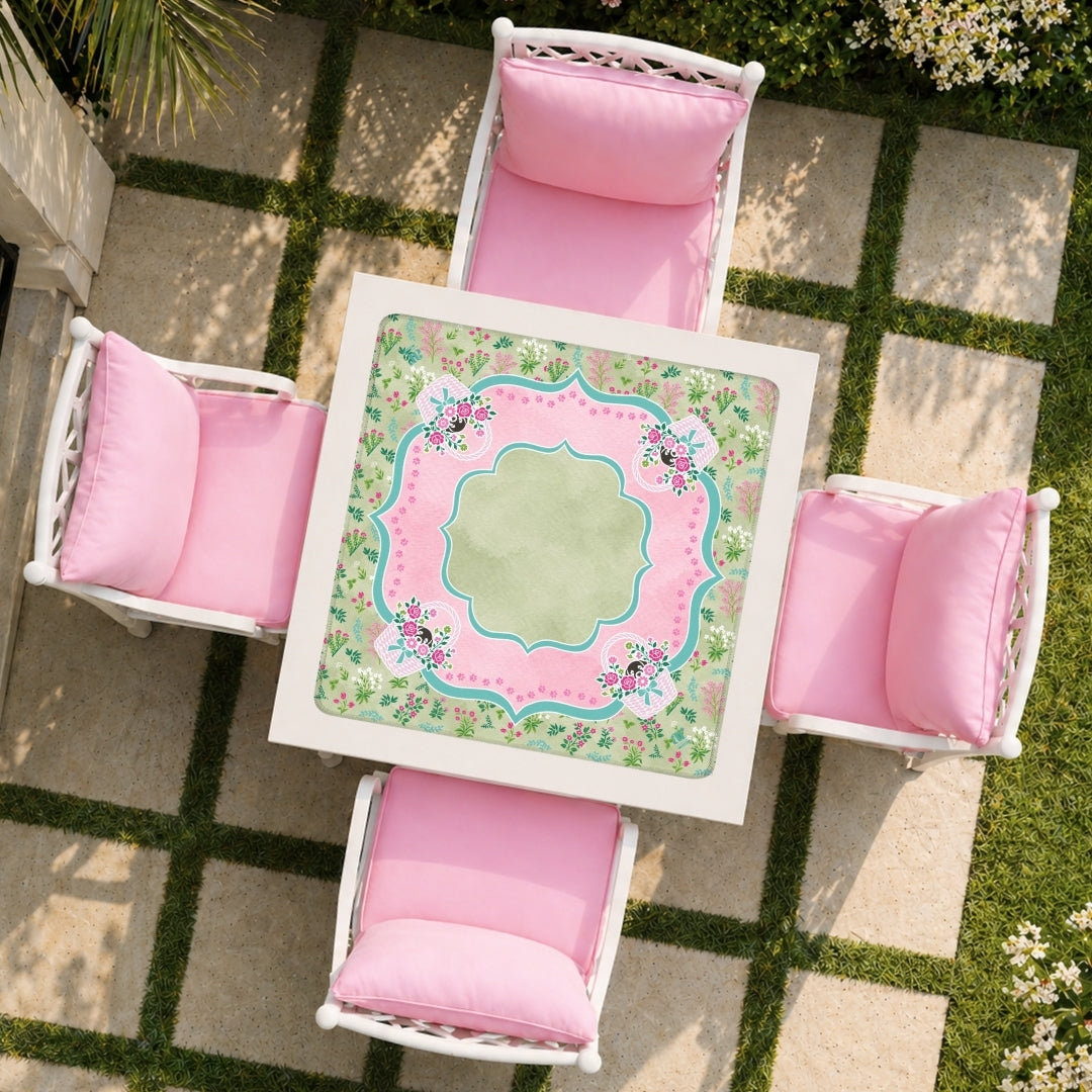 Paws in the Garden Mahjong Mat