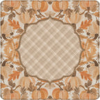 Pumpkin Plaid Mahjong Mat