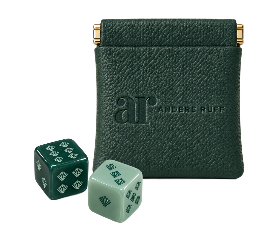 Fanned Fortune Dice with Pouch Set