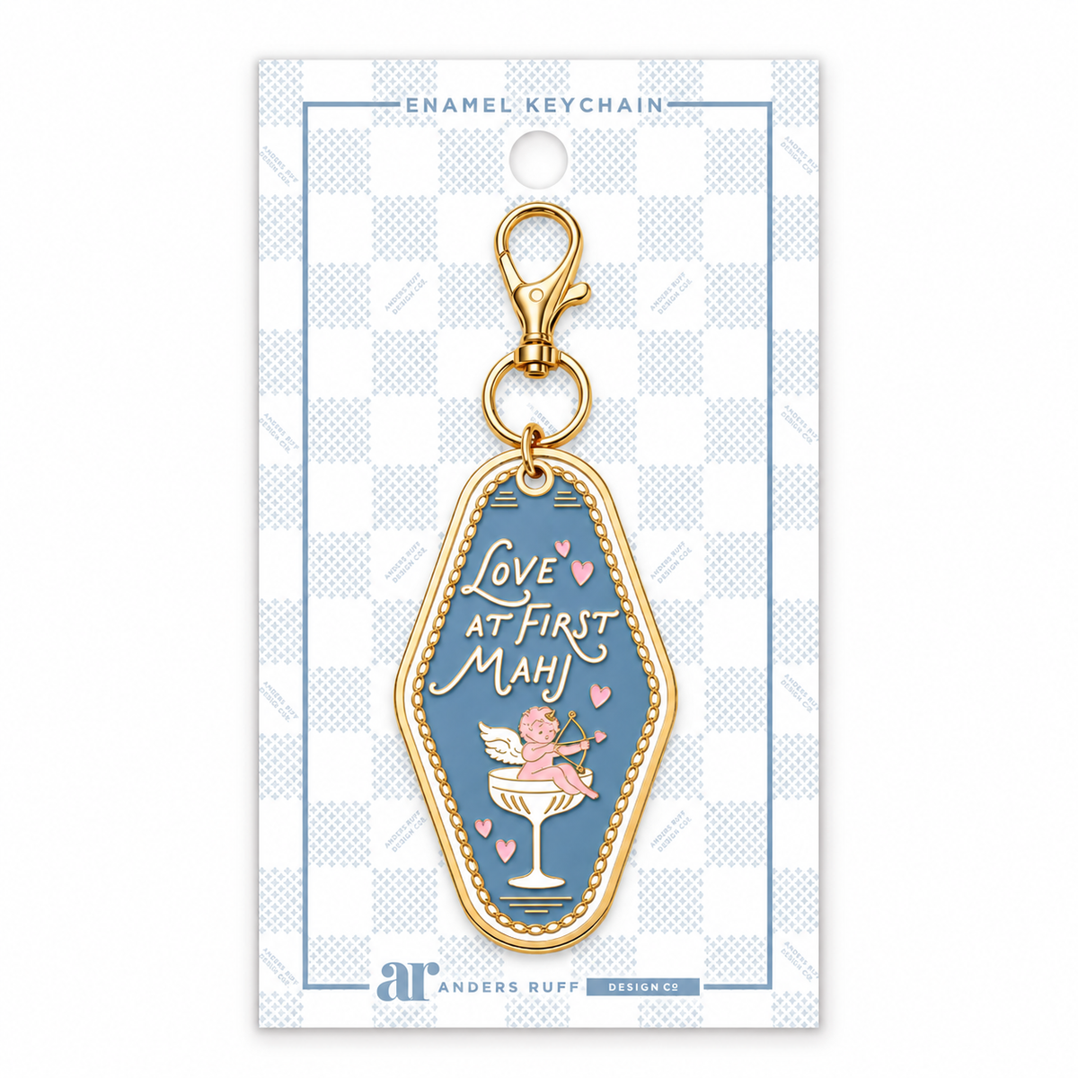 Love at First Mahj Keychain Charm
