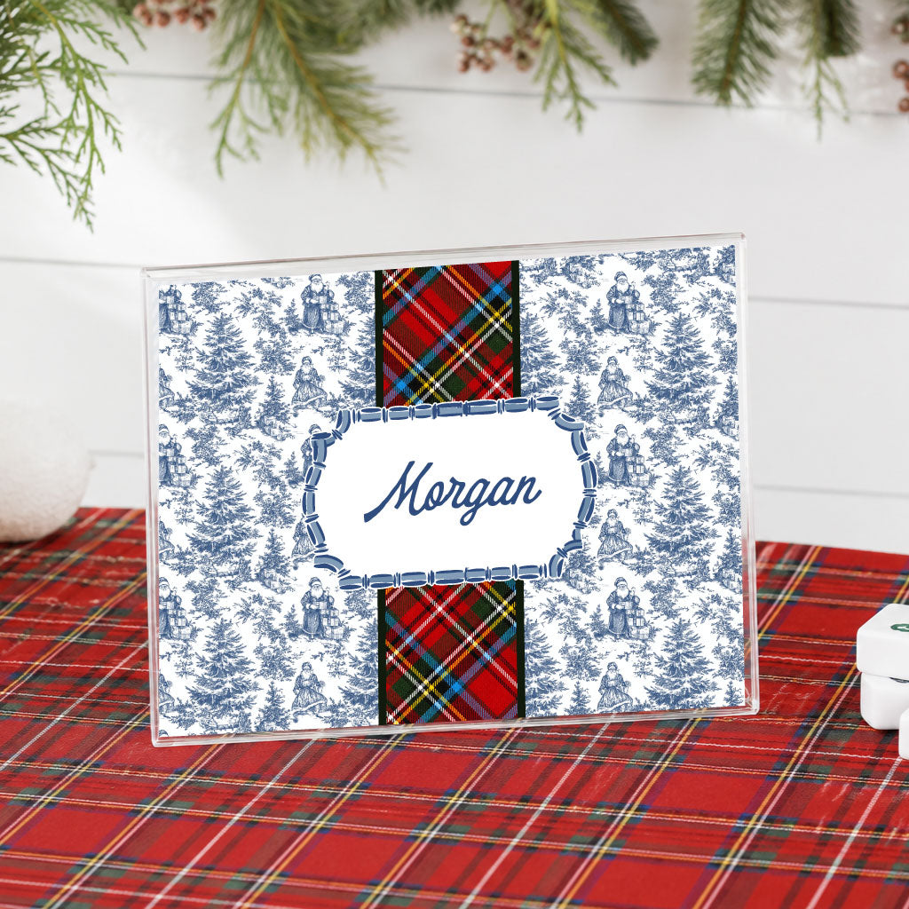 Tartan & Toile Mahjong Card Cover