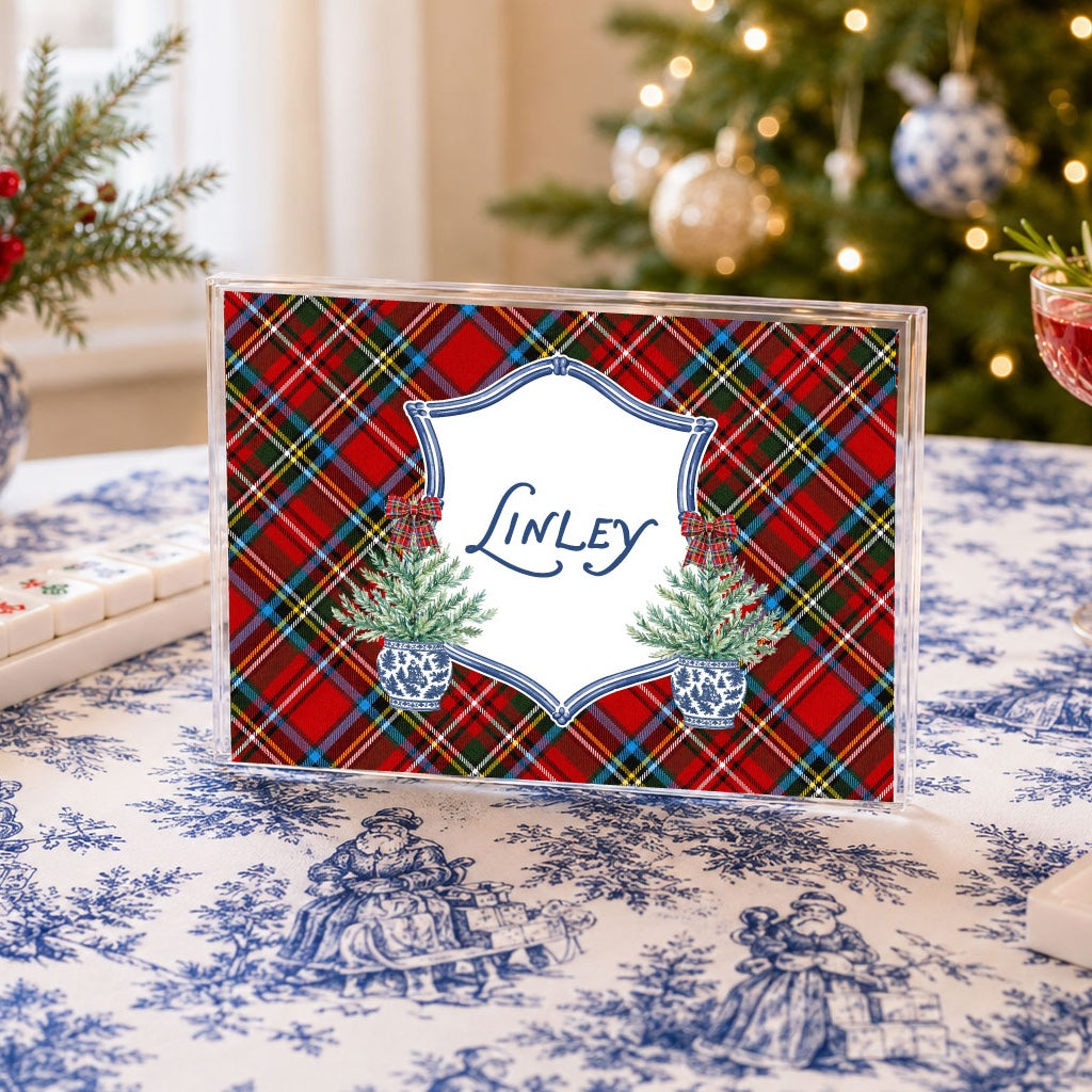 Tartan & Topiaries Mahjong Card Cover
