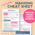 Modern American Mahjong Quick Guide