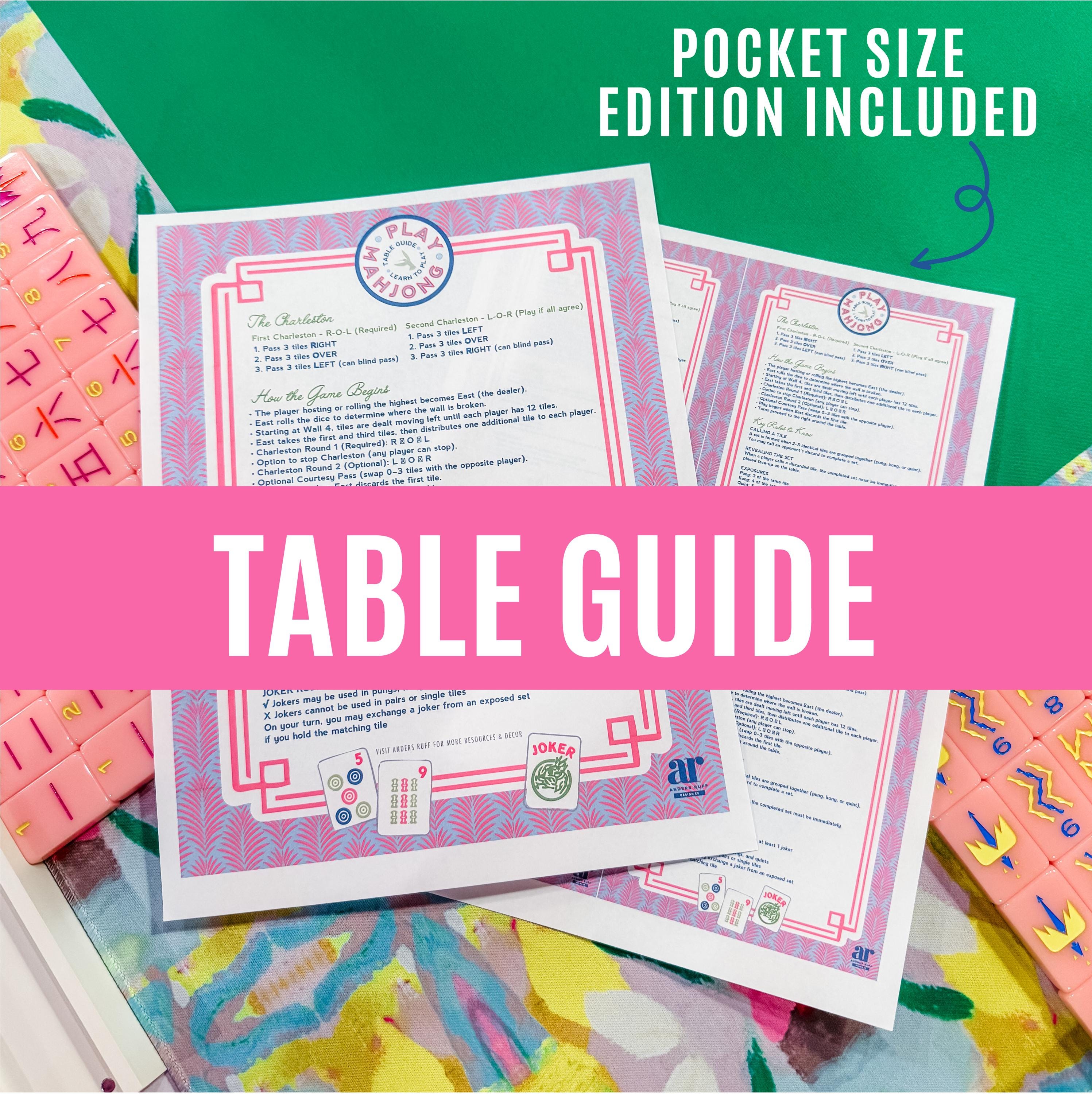 Modern American Mahjong Table Guide