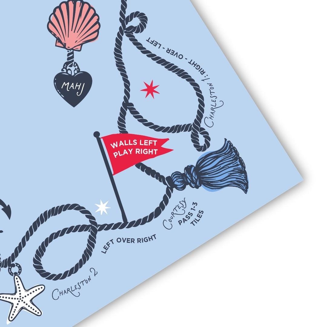 Coastal Charm Mahjong Mat