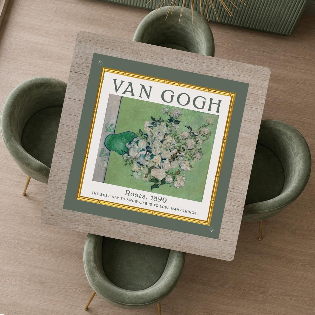 Van Gogh Rozen & Roses Reversible Mahjong Mat