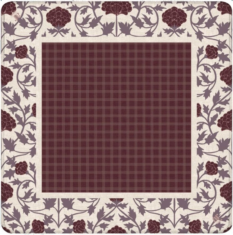 Grove Collection Burgundy Mahjong Mat