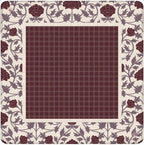 Grove Collection Burgundy Mahjong Mat