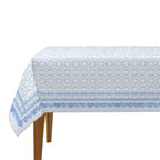 French Blue Trellis Tablecloth