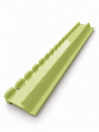 Pistachio Green Acrylic Mahjong Rack Set — Scalloped Pushers