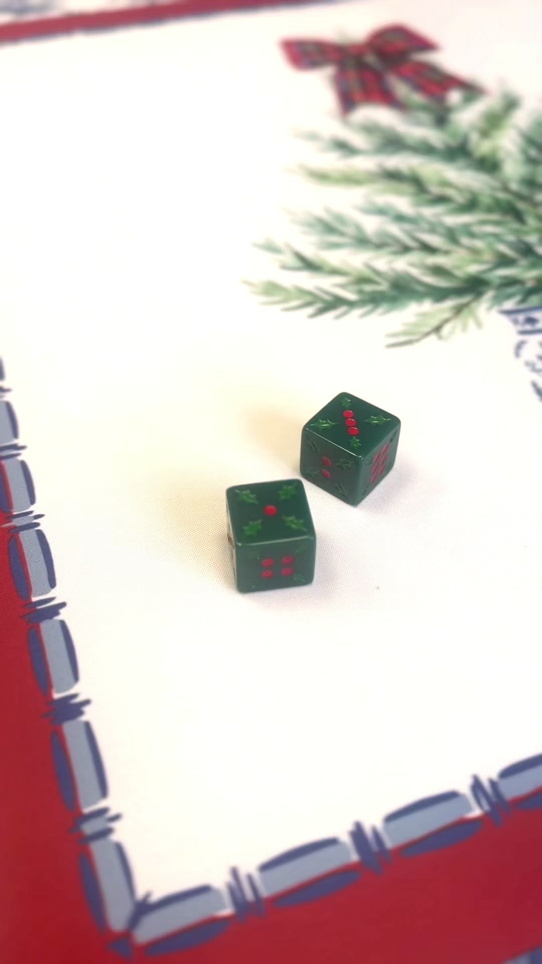 Dear Santa Christmas Dice with Pouch Set