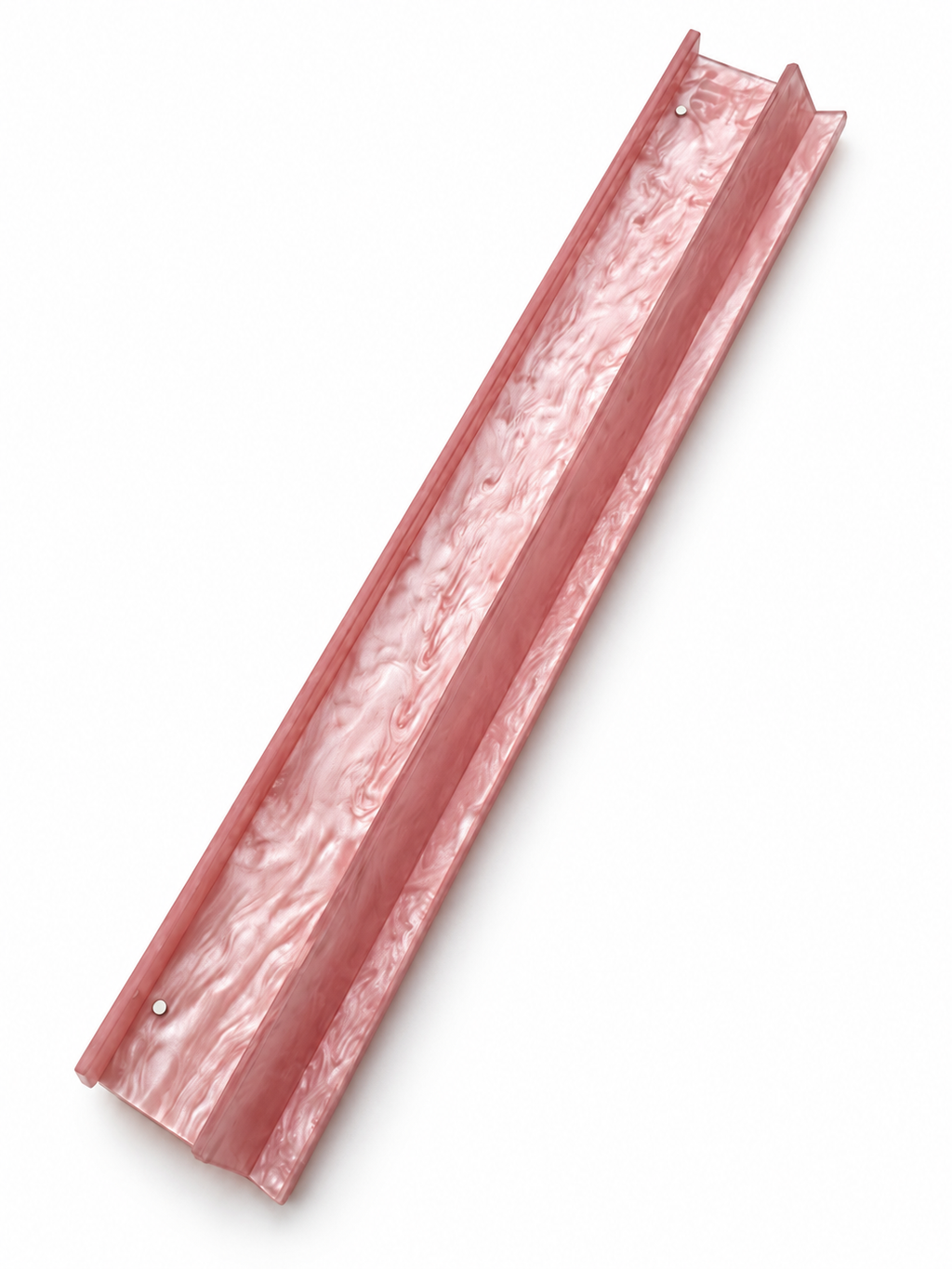 Rosè Pink Pearl Acrylic Mahjong Rack Set — Straight Pushers