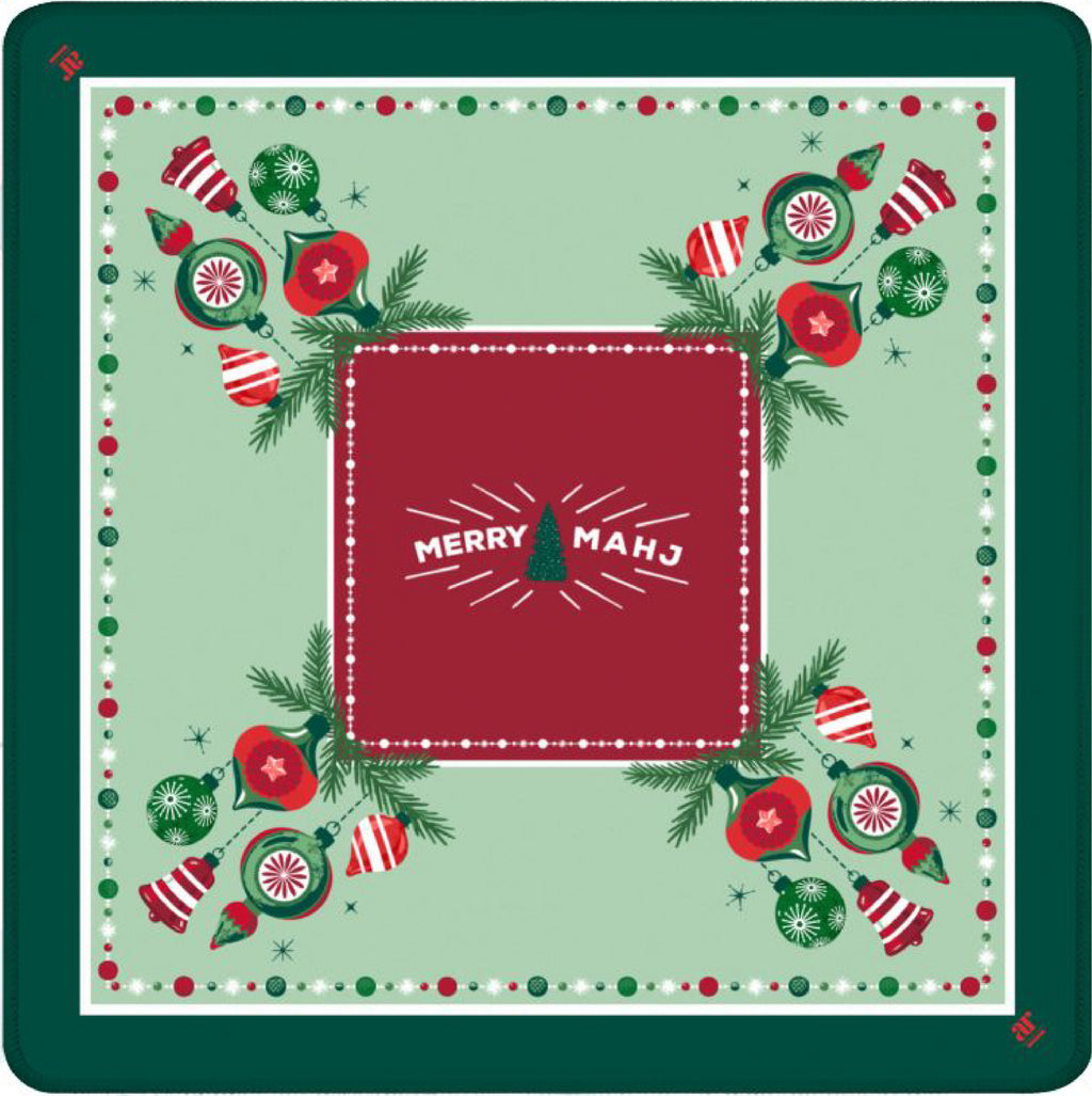 Classic Very Merry Mahj Mahjong Mat