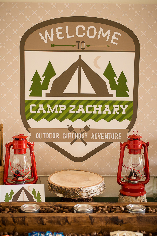 Outdoor Adventure Camping Birthday Party Printable Collection