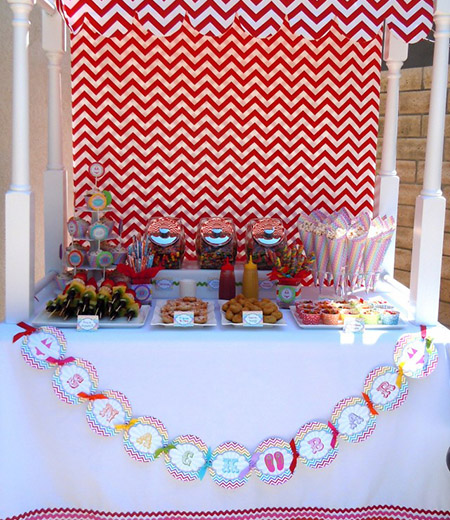 Chevron Rainbow Pool Party Printables Collection