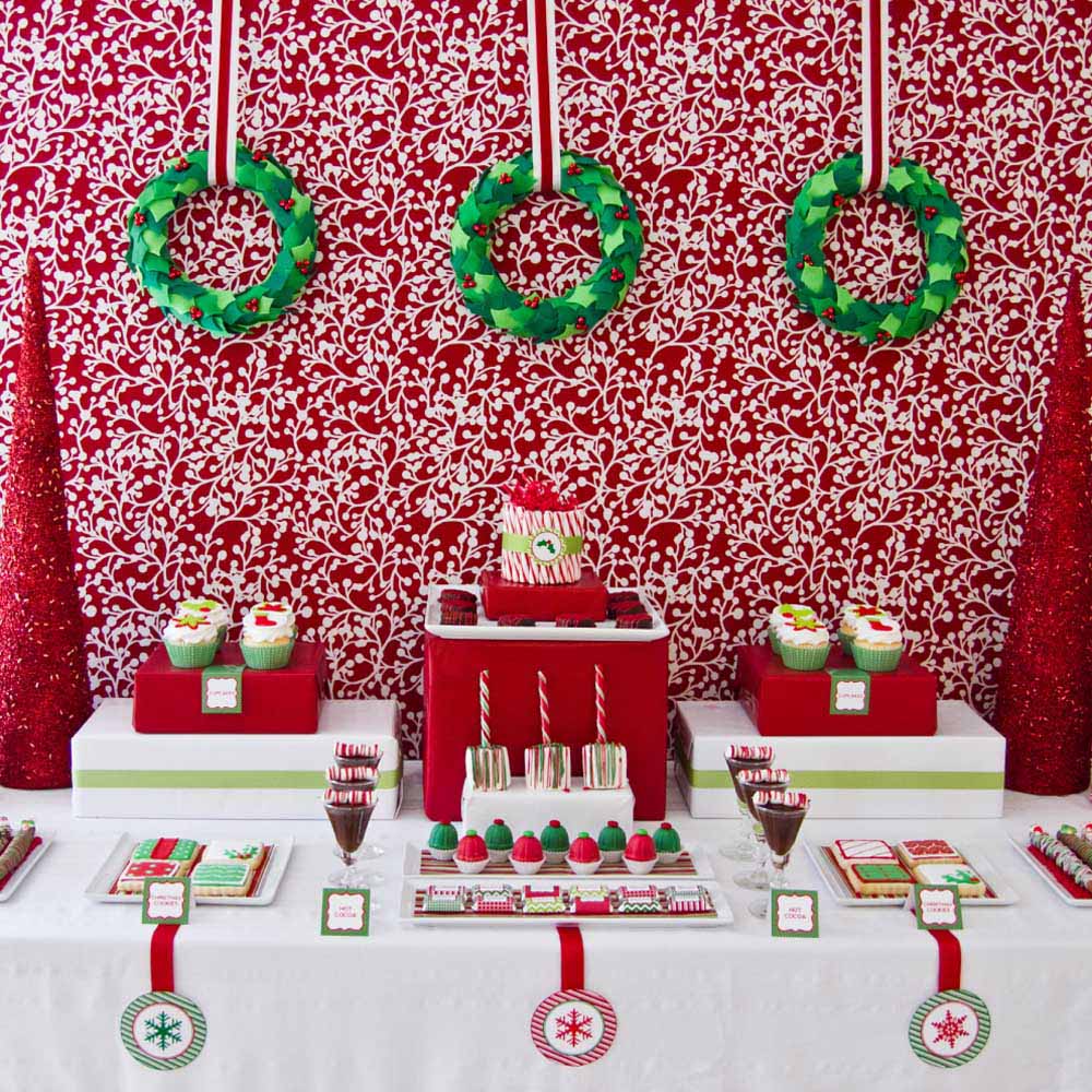 Classic Holiday Christmas Printable Party Collection - Instant Download