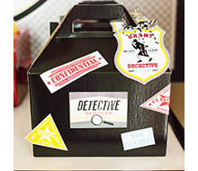 Detective Party Printable Detective Training Kit Labels and Tags - Instant Download