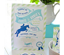Equestrian Derby Party Horse Race Party Printable Invitation