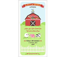 Classic Barnyard Farm Birthday Party Printable Invitation