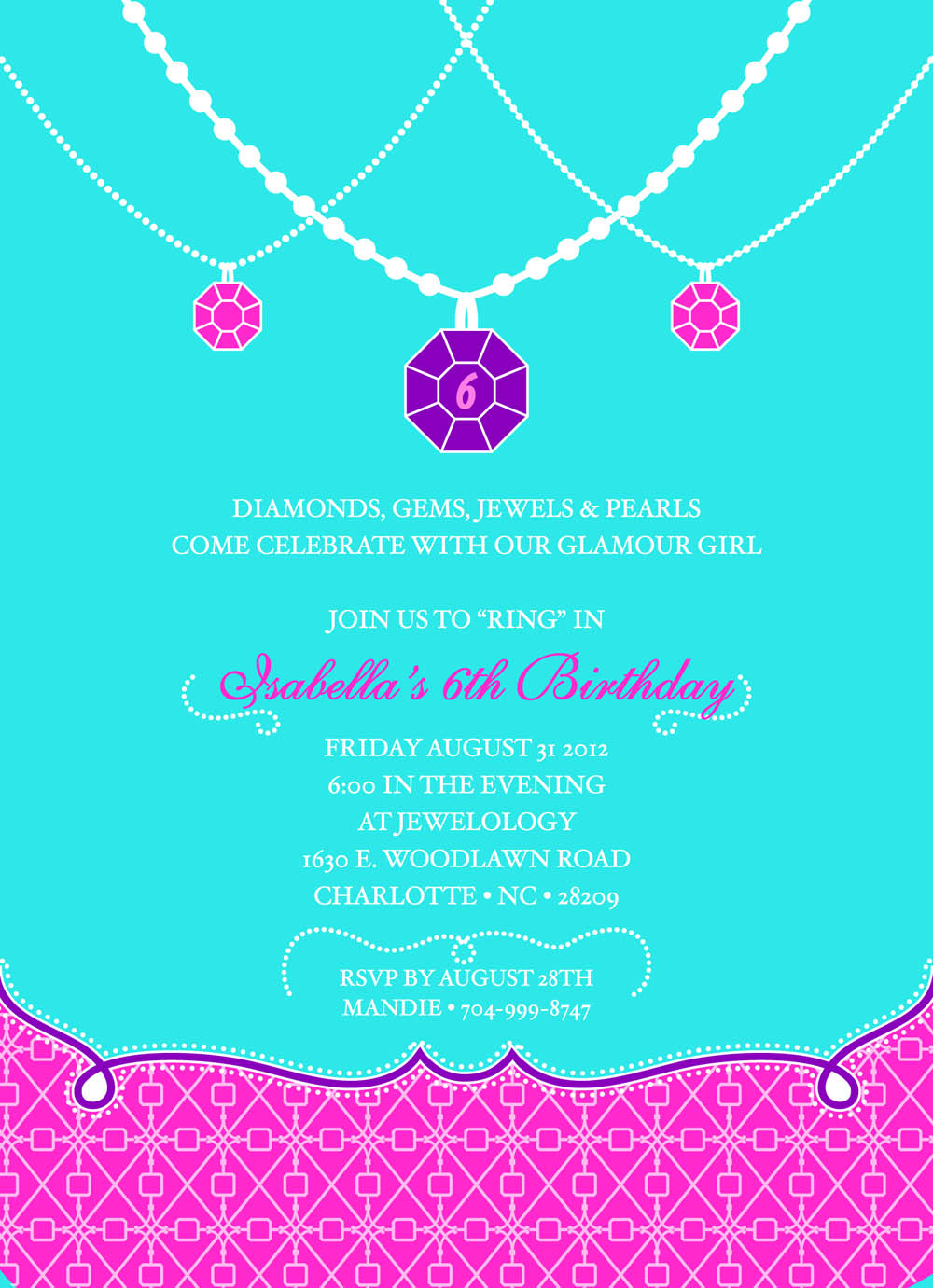 Free Printable Jewelry Party Invitations 1